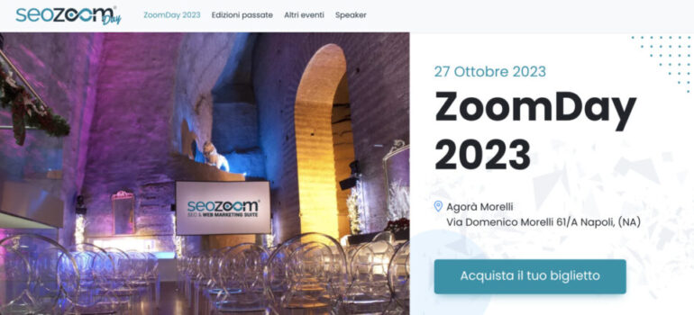 SeoZoom Day: l’evento dedicato alla SEO nel cuore di Napoli il 27 ottobre